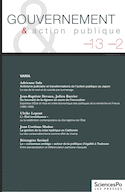 Gouvernement et action publique, v. 13, no 02